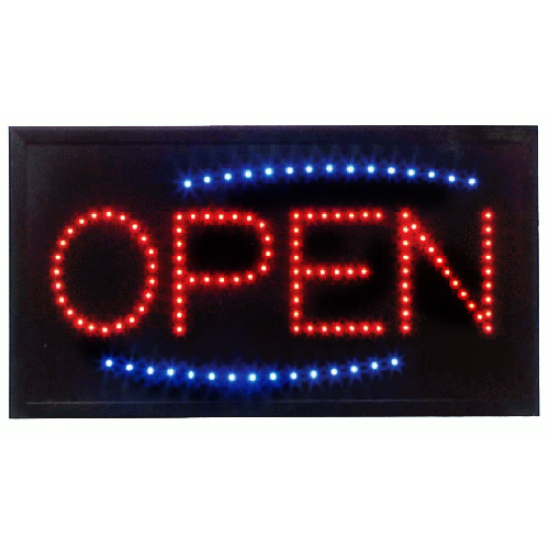 Open Sign  for Business Windows, Animated, LED Illuminated 