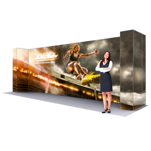 Lumiere Light Wall 20ft x 7.5ft SEG Popup Display Kit H - Backlit