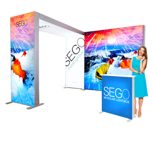 Sego Kit C 10-ft x 10-ft Backlit Display Booth with Archway