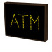 ATM Sign with Amber LED Lights 120 Volt 14x18