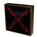 Down Arrow and X Sign Double Sided 12-24 VDC, 10x10