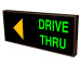 Drive-Thru with Left Arrow Backlit LED Sign 120 Volt, 14x34