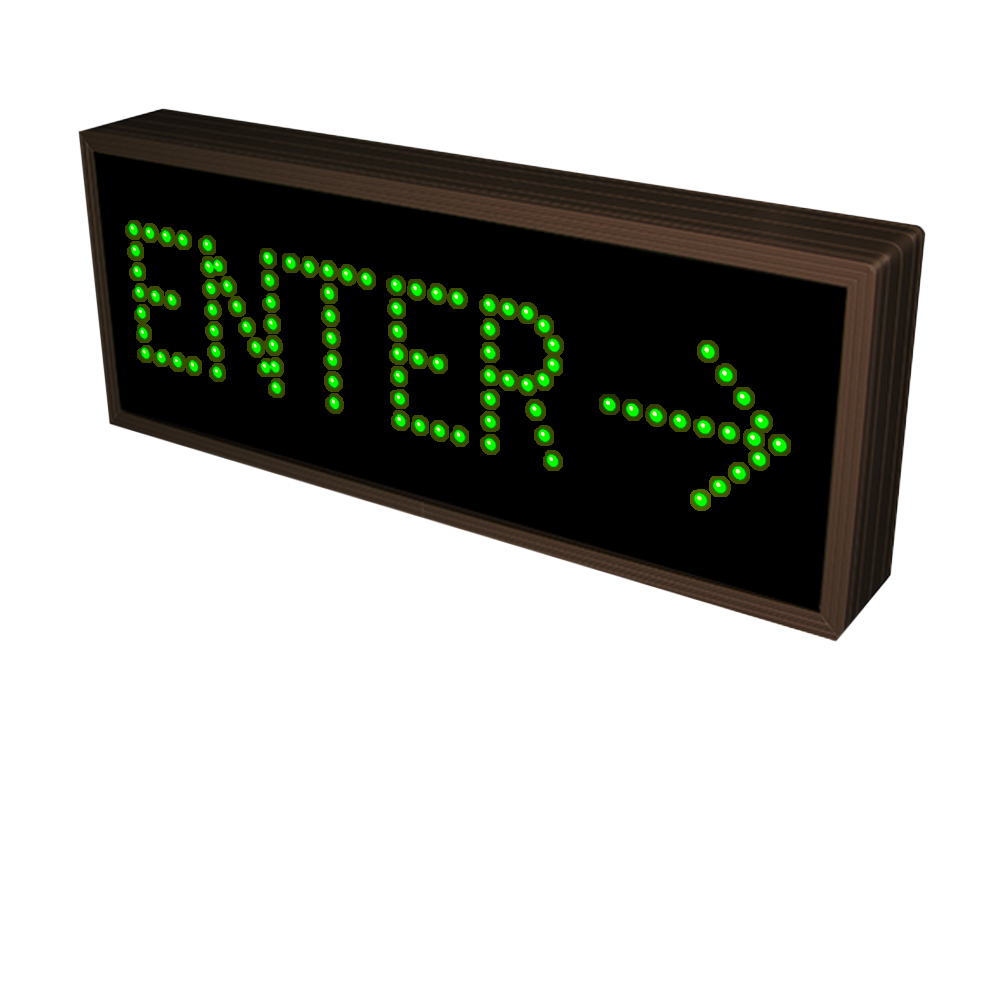 ENTER with Right Arrow Directional Sign 120-277 VAC, 7x18 