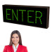 Outdoor ENTER Sign with Bright Lighting 120-277 VAC, 10x26