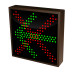 Left Arrow and  X Sign with Triple LED Lights 120-277 VAC, 10x10