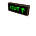 Backlit OUT Sign with Up Arrow 120-277 VAC, 7x18 