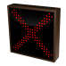 Right Arrow and  X Sign with Triple LED Lights 12-24 VDC, 10x10