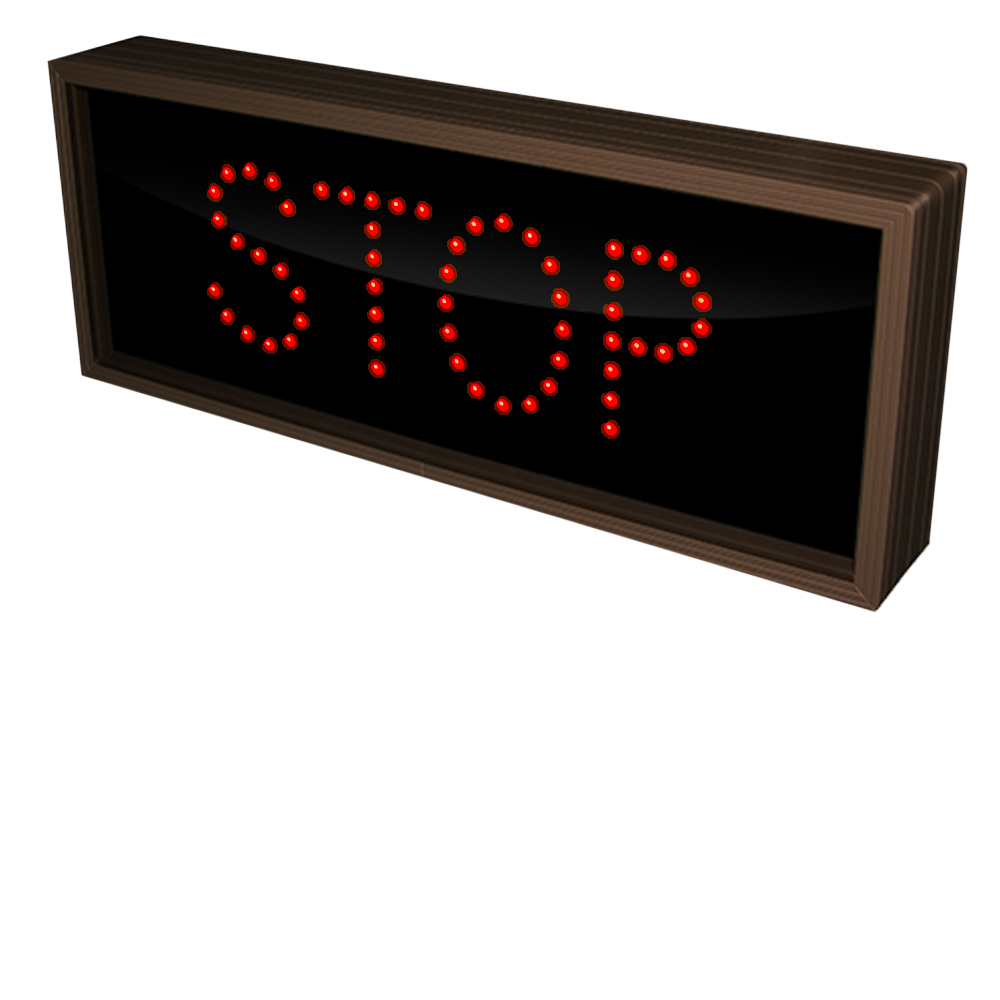 STOP LED Sign Outdoor Traffic Control 120-277 VAC, 7x18 