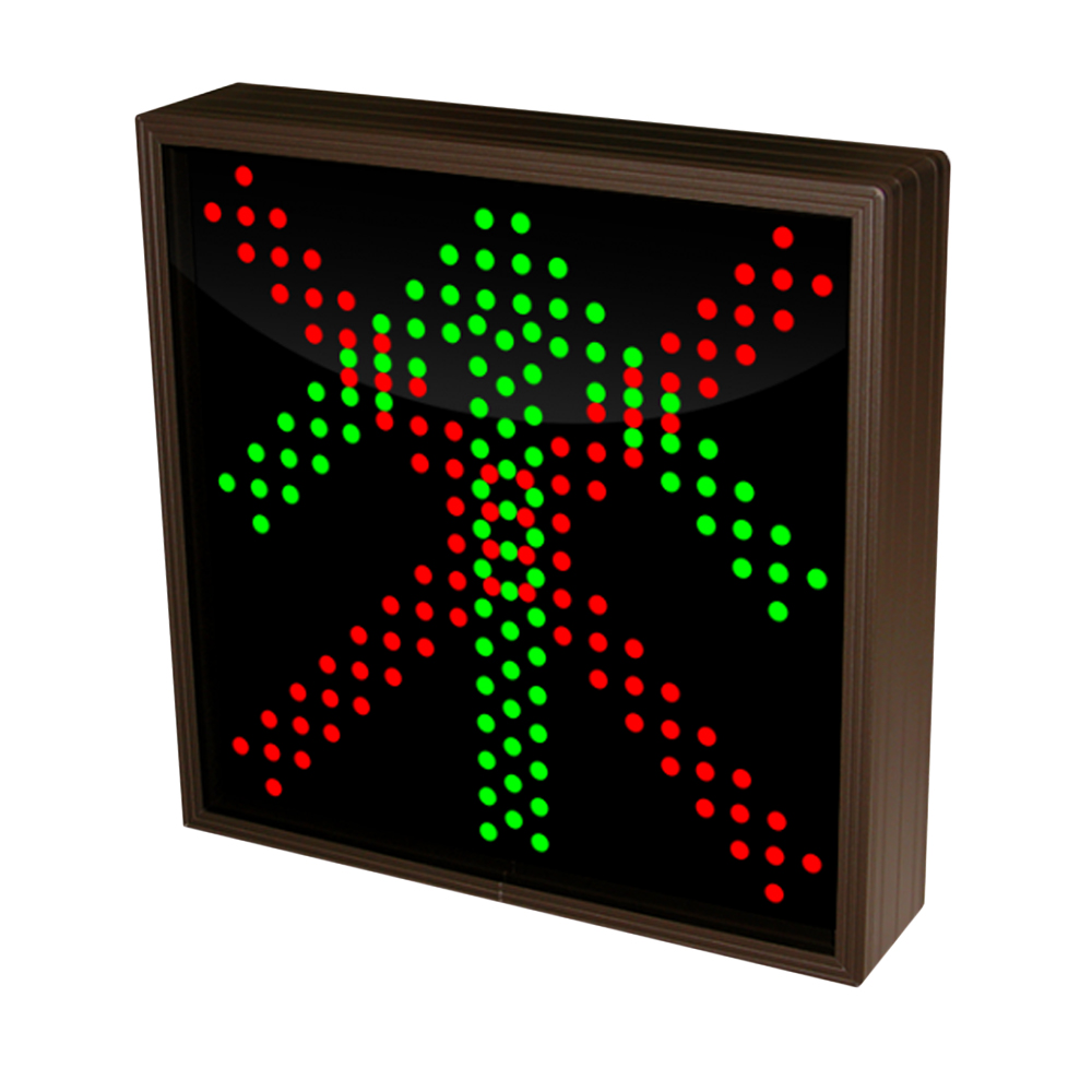 Up Arrow and X  Sign with Triple LED Lights 120-277 VAC, 10x10 