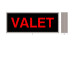 LED VALET Parking Sign with Bright Red Letters 120-277 VAC, 7x18