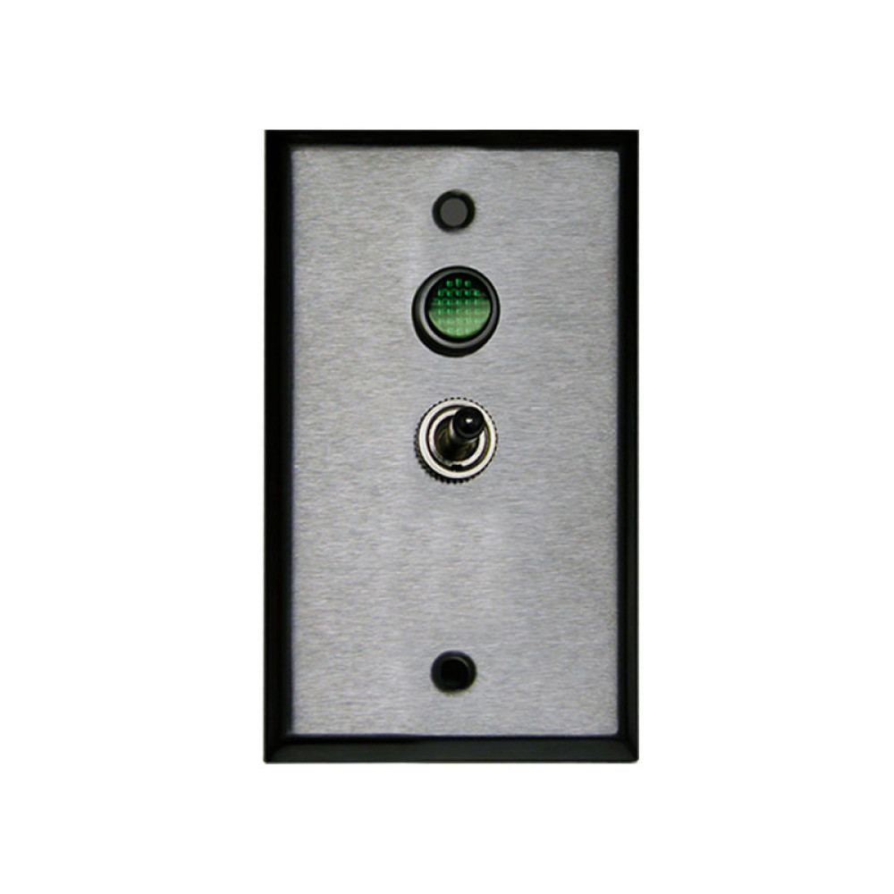 Single Gang Toggle Controller Switch, 2 position On-Off SPST, Green LED 