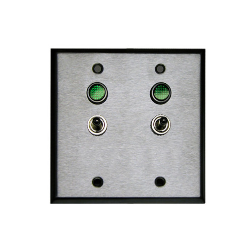Double Gang Toggle Controller Switch, 2 position On-Off SPST Switch