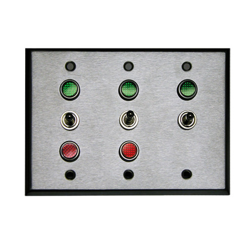 Triple Gang Controller, 2 and 3 position 1-SPST 2-SPDT Toggle Switch