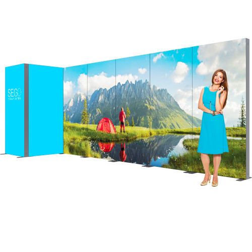 Sego Kit J 20ft Backlit Exhibit Booth with Cubicle