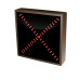 Up Arrow LED Sign with a Red X 120-277 VAC, 12x12