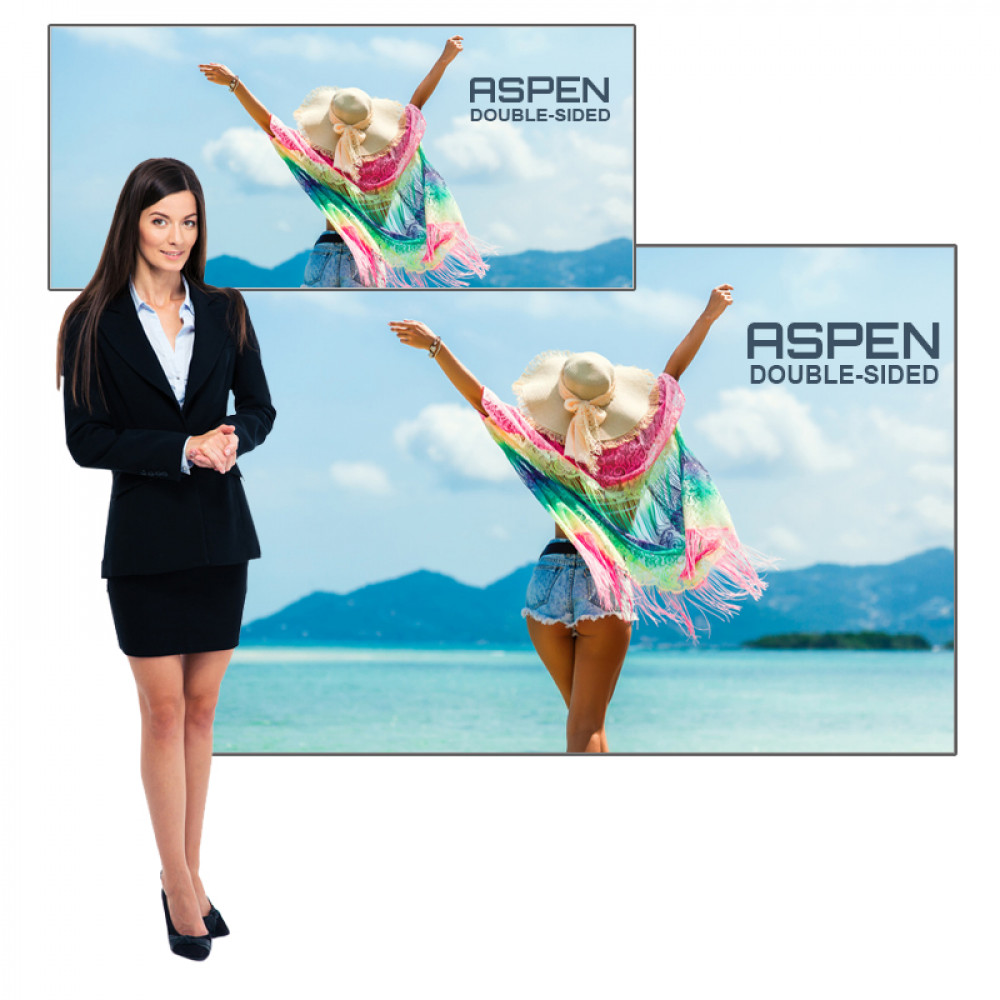Graphic Package Frame & Graphic Single-Sided 6 ft X 7 ft Personalized Aspen Fabric Frame System 