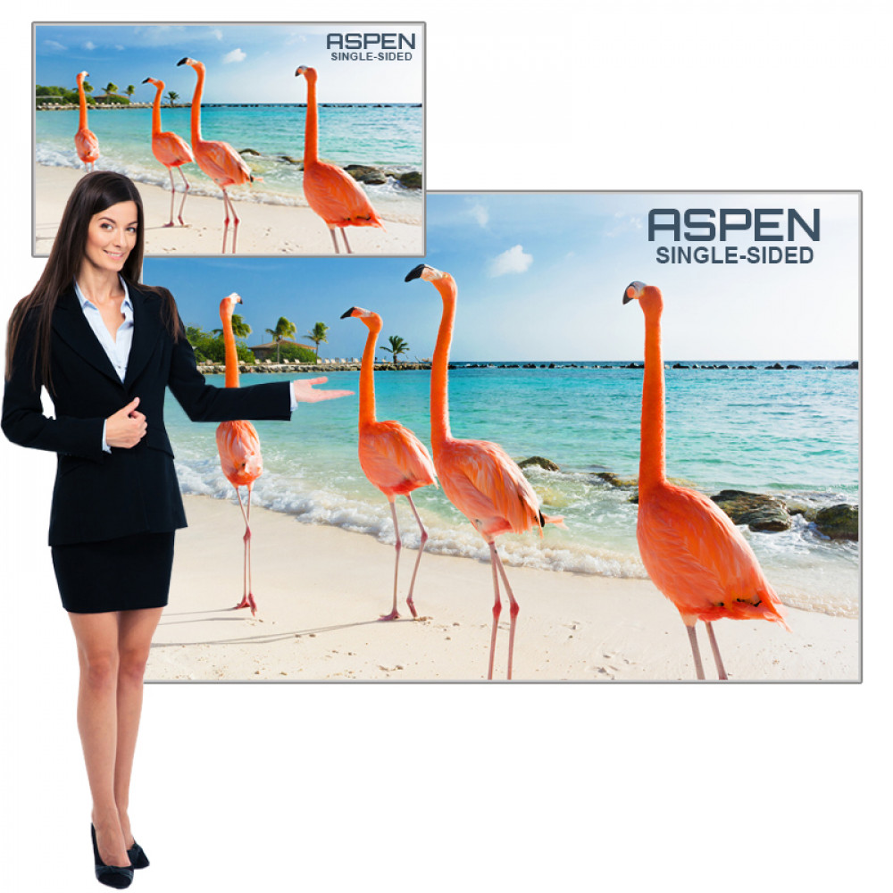 Graphic Package Frame & Graphic Single-Sided 6 ft X 7 ft Personalized Aspen Fabric Frame System 