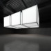 Casonara Blimp 3ft Hanging Lightbox Cube with Graphics, 100L