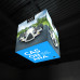Casonara Blimp 6ft Hanging Lightbox Cube with Graphics, 200L