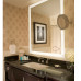 Silhouette LED Lighted Mirror, Edge Lights and Wall Glow