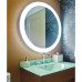 Trinity LED Lighted Round Mirror, Light Ring and Wall Glow