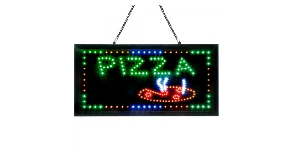 Large Flashing PIZZA OPEN led new window Shop signs 