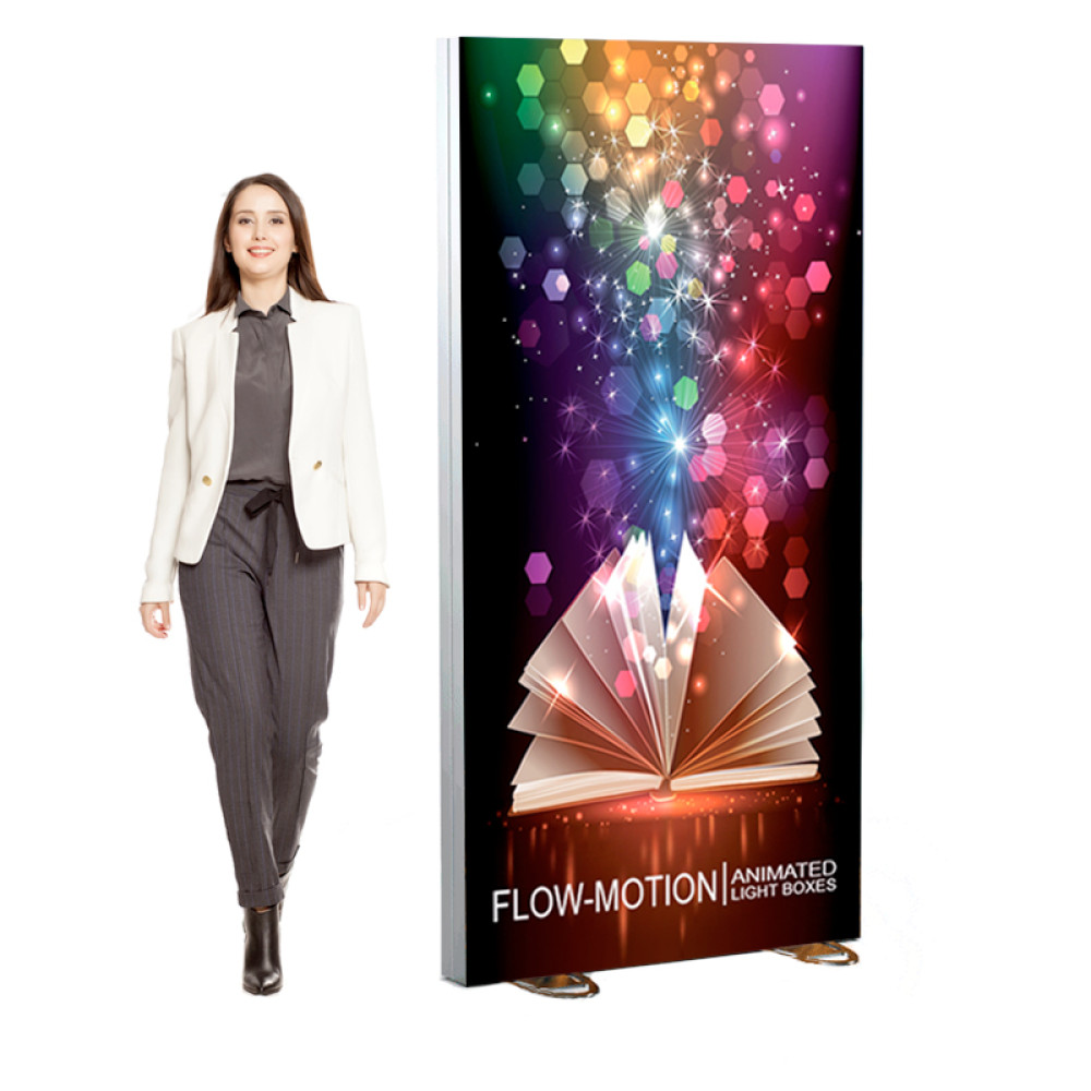 Freestanding Dynamic Lightbox Display 41x82 Includes Animation