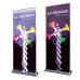 Illumistand Double Sided Retractable Light-Up Banner Stand 32x84