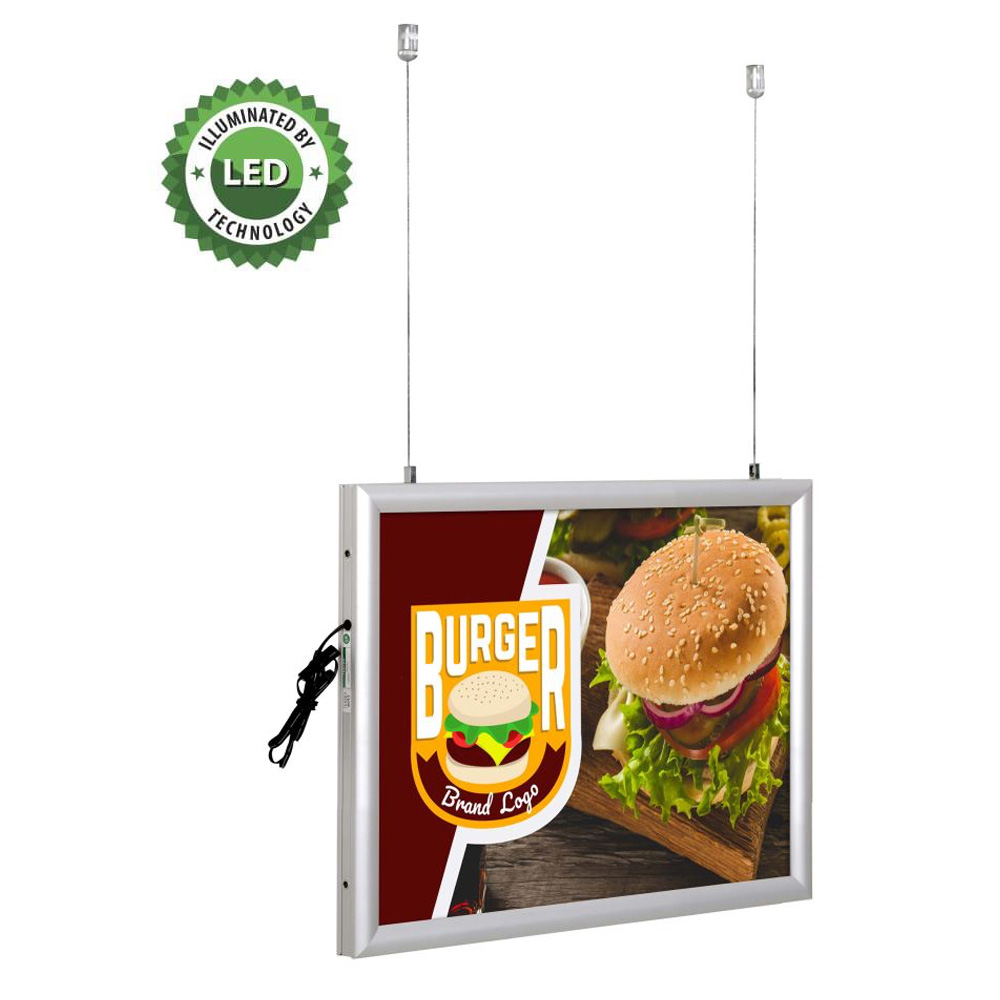 Ultra Thin Double Sided LED Light Box 11in x 17in - Silver