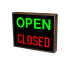 Outdoor Open / Closed LED Traffic Sign 120-277 VAC, 14x18 