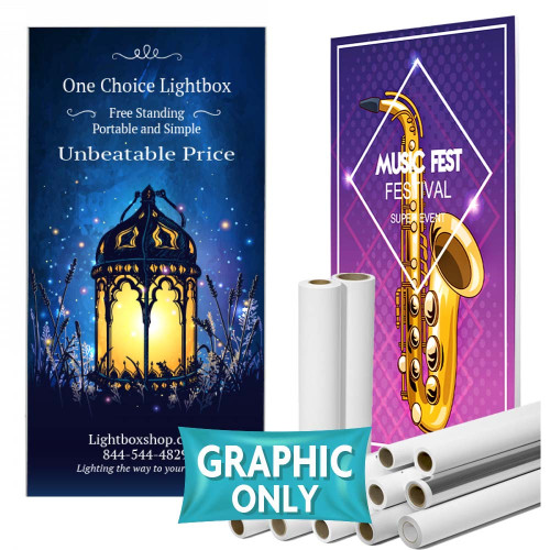 Graphic Only for Backlit Banner Stands - Select Sizes