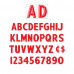 Pronto AD Chisel Letters and Numbers - 100 CT Changeable Copy 