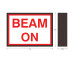 Beam On Medical LED Backlit Sign Red on White, 120 Volt, 8x11