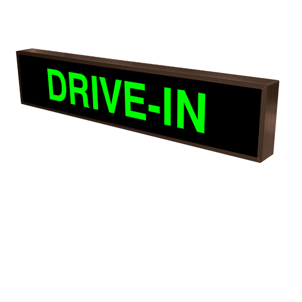PHX Drive In Backlit Sign with LED Block Letters 120 Volt, 7x34