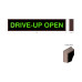 Drive Up Open Backlit LED Sign with Bold Block Letters 120 Volt, 7x34