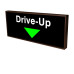 Drive-Up with Down Arrow Backlit LED Sign 120 Volt, 14x34