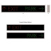LED Parking Lot Sign PARK and EXIT with Arrows 120-277 VAC, 7x42  