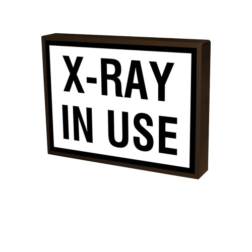 X-Ray In Use Indoor LED Backlit Sign Black on White,120 Volt, 8x11