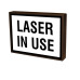 Laser In Use Backlit LED Sign For Indoor Use, 120 Volt, 8x11