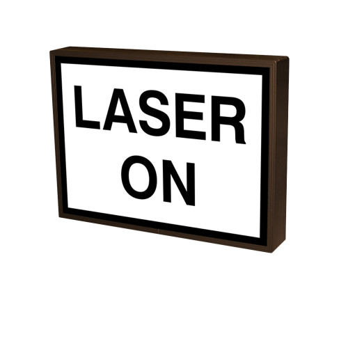 Laser On Backlit LED Sign For Indoor Use, 120 Volt, 8x11