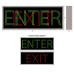 Outdoor ENTER, EXIT LED Sign Brightly Lit 120-277 VAC, 10x26