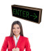 ENTER with Right Arrow Directional Sign 120-277 VAC, 7x18 