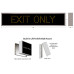 EXIT ONLY Sign with Amber Lights 120-277 VAC, 7x34  