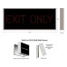 EXIT ONLY Sign with Bright Red Lights 120-277 VAC, 14x34 