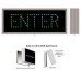 LED ENTER Sign with Wide Angle Lights 120-277 VAC, 7x18 