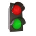 Vertical Traffic Light Red and Green LED's 120-277 VAC,  7x14