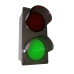 Traffic Control Red and Green Stop & Go Lights 12-24 VDC, 7x14