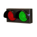 Traffic Signal with Hooded Red & Green Lights 120-277 VAC, 7x14
