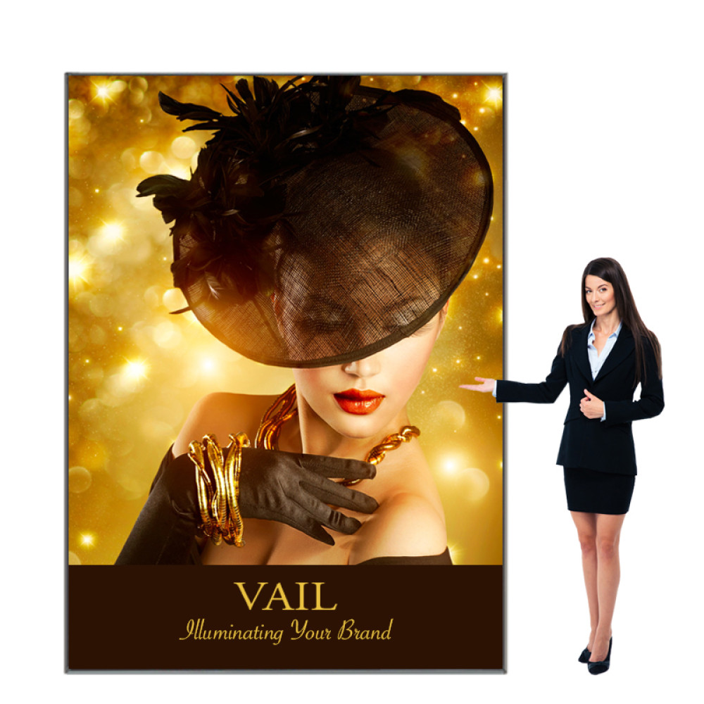 Personalized VAIL 100D 8 x 8 Single-Sided Graphic Package Edge Lit