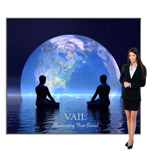 Vail SEG Fabric Lightbox Display, Includes Graphic 8ft x 7ft, 120DB
